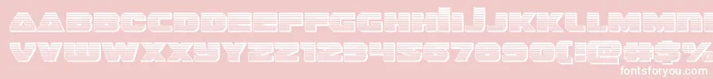 guardian2chrome Font – White Fonts on Pink Background