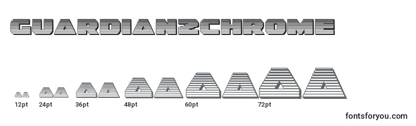 Размеры шрифта Guardian2chrome (128661)