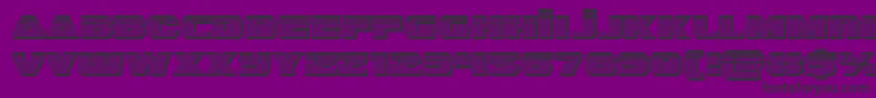 guardian2chrome Font – Black Fonts on Purple Background