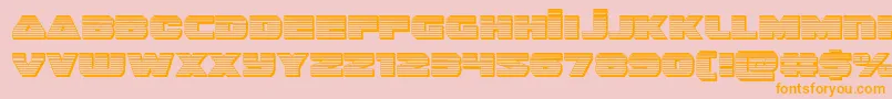 guardian2chrome Font – Orange Fonts on Pink Background