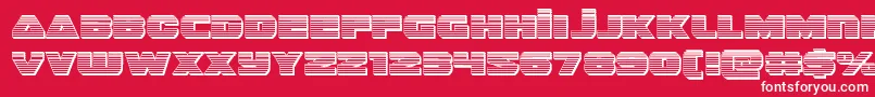 guardian2chrome Font – White Fonts on Red Background