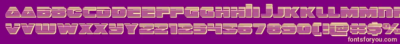 guardian2chrome Font – Yellow Fonts on Purple Background