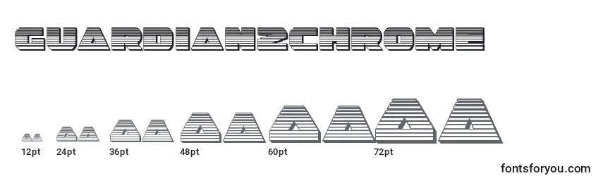 Размеры шрифта Guardian2chrome (128662)