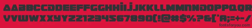 guardian2cond Font – Black Fonts on Red Background