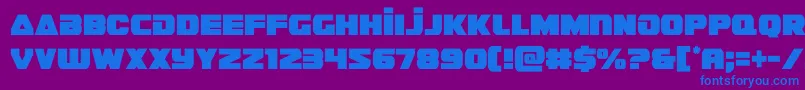 guardian2cond Font – Blue Fonts on Purple Background