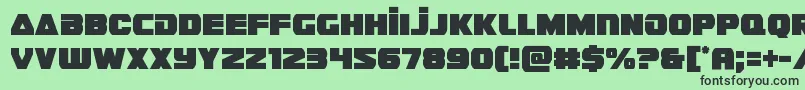 guardian2cond Font – Black Fonts on Green Background