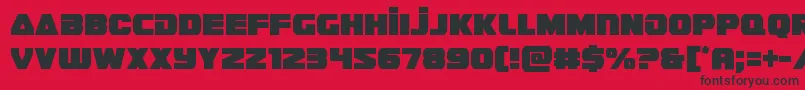 guardian2cond Font – Black Fonts on Red Background