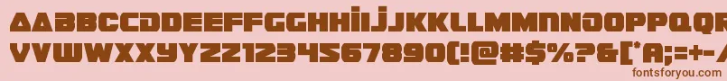 guardian2cond Font – Brown Fonts on Pink Background
