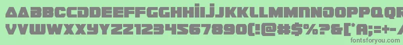 guardian2cond Font – Gray Fonts on Green Background