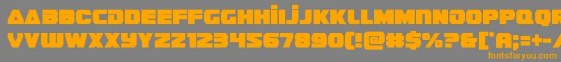 guardian2cond-Schriftart – Orangefarbene Schriften auf grauem Hintergrund
