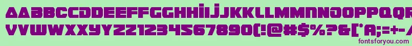 guardian2cond Font – Purple Fonts on Green Background