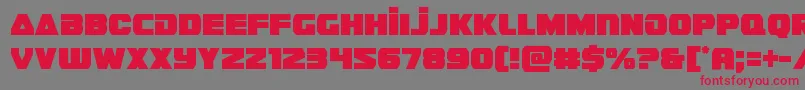 guardian2cond Font – Red Fonts on Gray Background