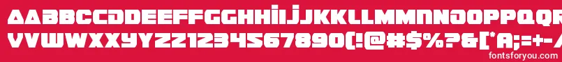 guardian2cond Font – White Fonts on Red Background
