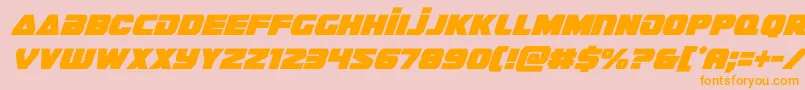 guardian2condital Font – Orange Fonts on Pink Background