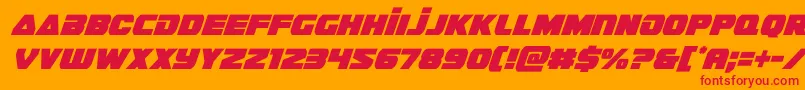 guardian2condital Font – Red Fonts on Orange Background
