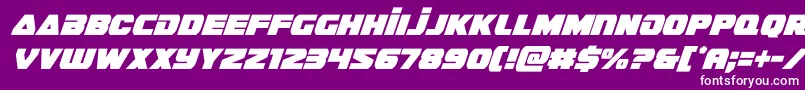 フォントguardian2condital – 紫の背景に白い文字