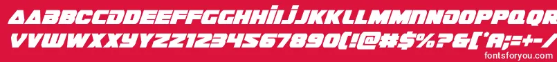 guardian2condital Font – White Fonts on Red Background