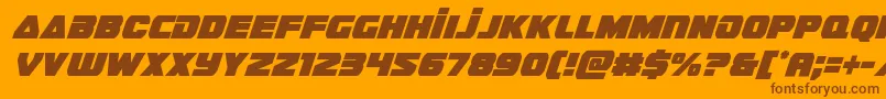 guardian2condital Font – Brown Fonts on Orange Background