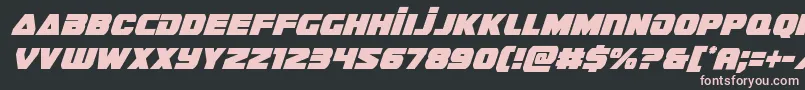 guardian2condital Font – Pink Fonts on Black Background