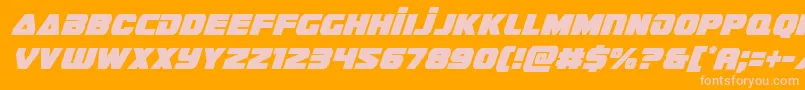 guardian2condital Font – Pink Fonts on Orange Background