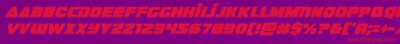 guardian2condital Font – Red Fonts on Purple Background