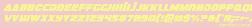 guardian2condital Font – Yellow Fonts on Pink Background