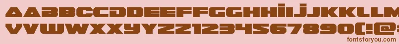 guardian2expand Font – Brown Fonts on Pink Background