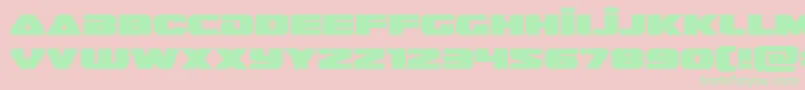guardian2expand Font – Green Fonts on Pink Background