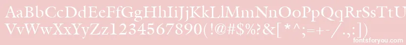 ItcGalliardLtRoman Font – White Fonts on Pink Background