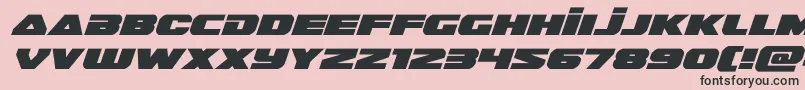 guardian2expandital Font – Black Fonts on Pink Background
