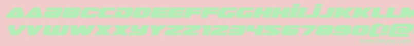 guardian2expandital Font – Green Fonts on Pink Background