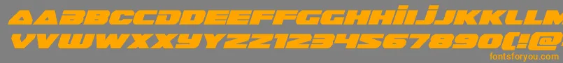 guardian2expandital Font – Orange Fonts on Gray Background
