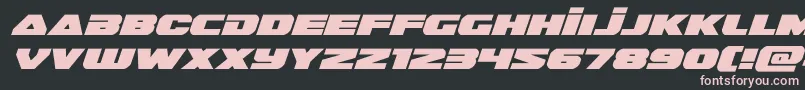 guardian2expandital Font – Pink Fonts on Black Background