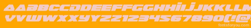 guardian2expandital Font – Pink Fonts on Orange Background