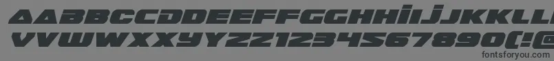 guardian2expandital Font – Black Fonts on Gray Background
