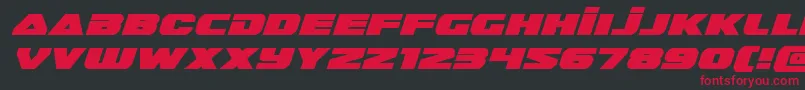 guardian2expandital Font – Red Fonts on Black Background