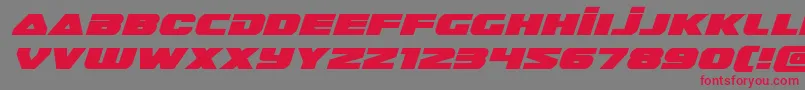 guardian2expandital Font – Red Fonts on Gray Background