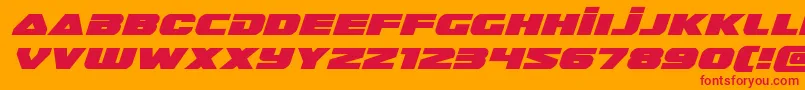 guardian2expandital Font – Red Fonts on Orange Background