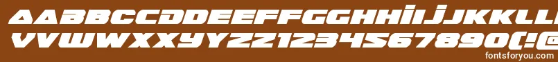 guardian2expandital Font – White Fonts on Brown Background