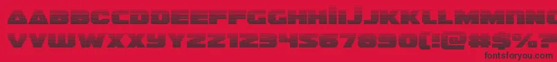 guardian2grad Font – Black Fonts on Red Background