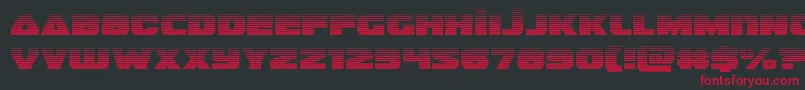 guardian2grad Font – Red Fonts on Black Background