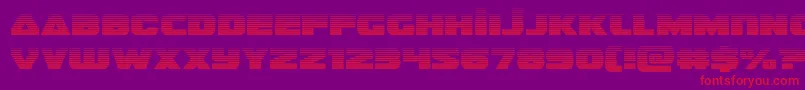 guardian2grad Font – Red Fonts on Purple Background