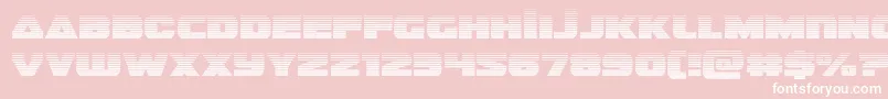 guardian2grad Font – White Fonts on Pink Background