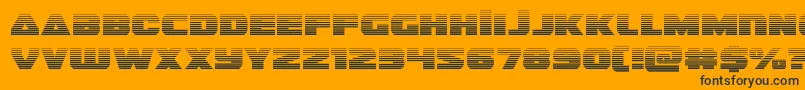 guardian2grad Font – Black Fonts on Orange Background