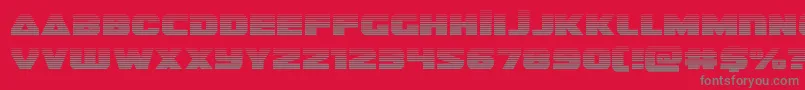 guardian2grad Font – Gray Fonts on Red Background