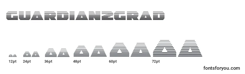 Размеры шрифта Guardian2grad (128674)
