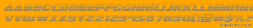 guardian2gradital-Schriftart – Graue Schriften auf orangefarbenem Hintergrund