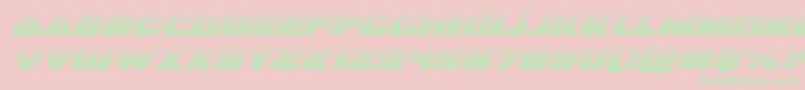 フォントguardian2gradital – ピンクの背景に緑の文字