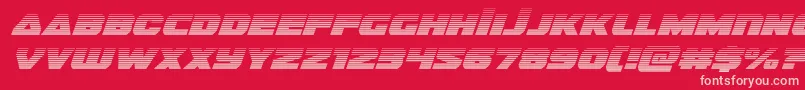 guardian2gradital Font – Pink Fonts on Red Background