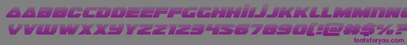 guardian2gradital Font – Purple Fonts on Gray Background